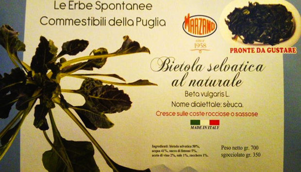 Dalla Marzano, le conserve di squisite erbe spontanee della Puglia