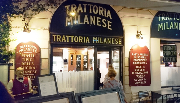 Trattoria Milanese di v.le Gorizia, Denominazione di cucina ambrosiana
