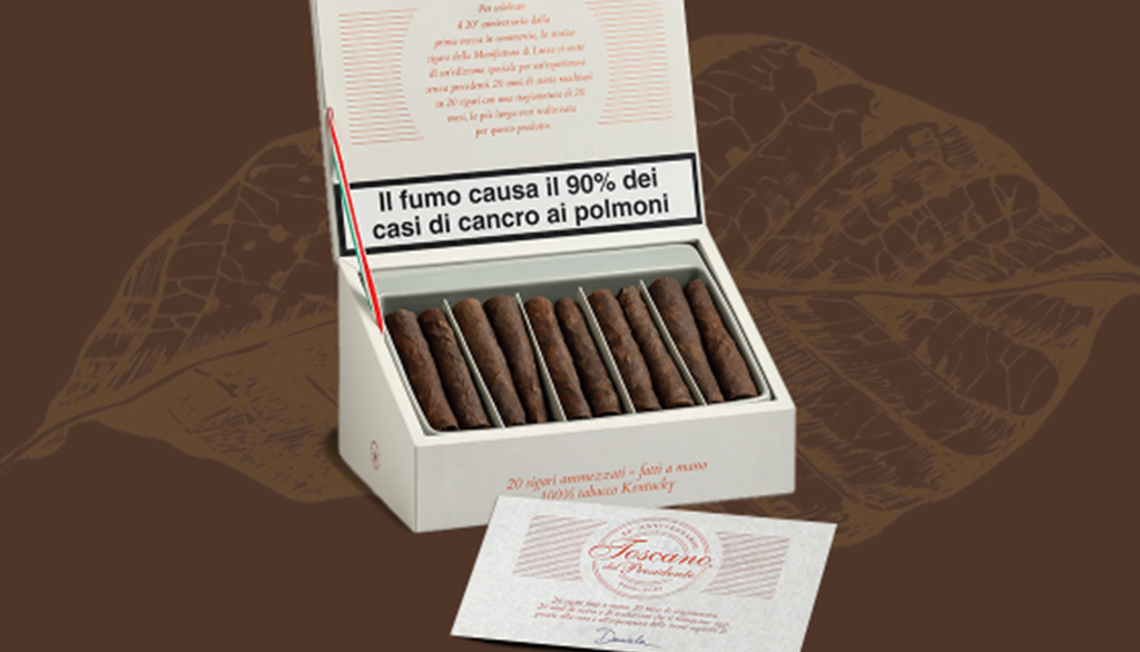 Edizione speciale per i 20 anni del Sigaro Toscano® del Presidente
