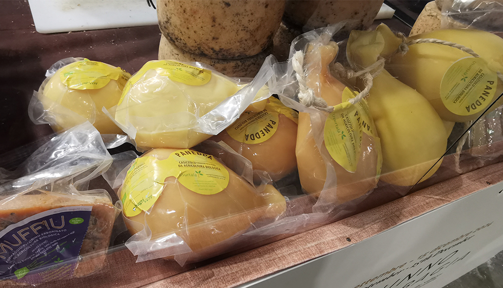 I formaggi artigianali prodotti dal caseificio dell’Agriturismo Usurtala in Sardegna